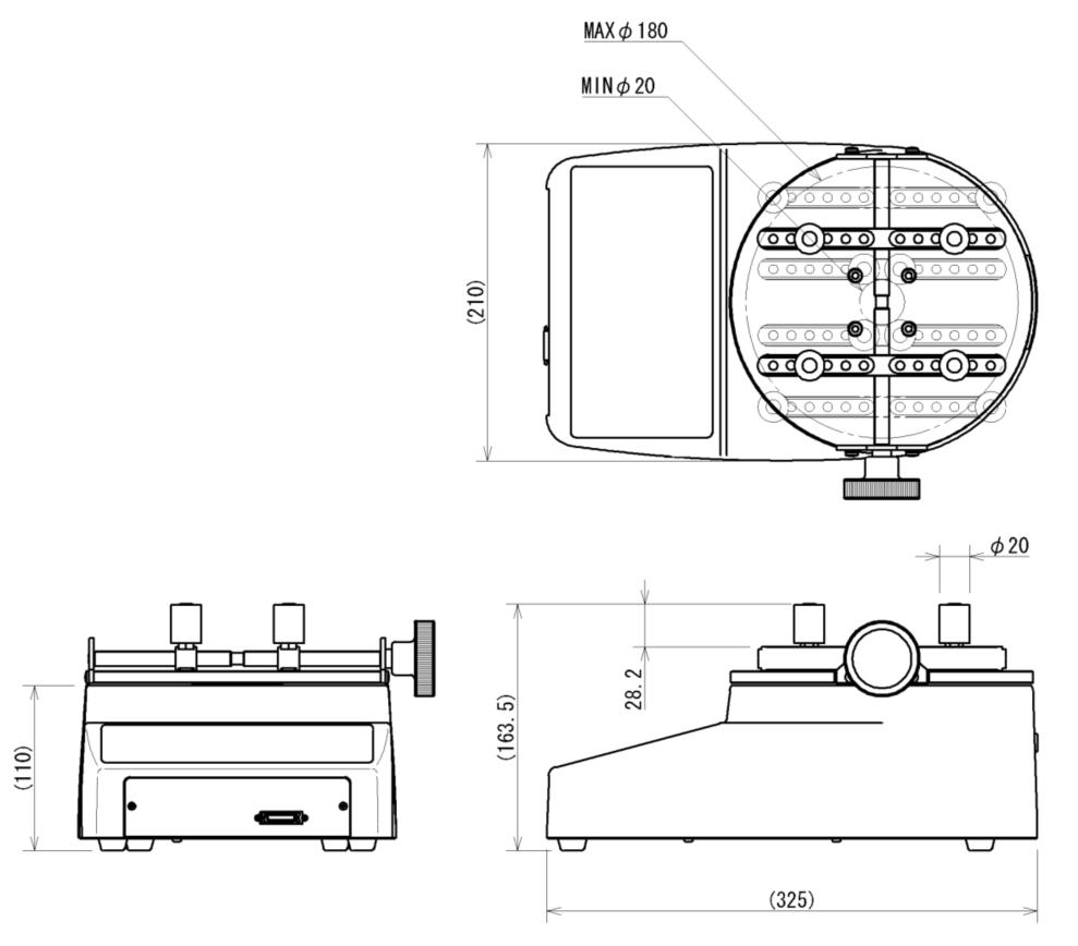 DTX2系列<strong><strong><strong>瓶盖扭力测试仪</strong></strong></strong>外观尺寸