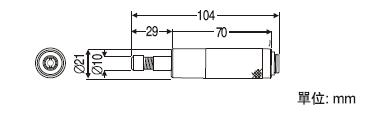 HDP-50以上(6.35mm六角适配器)数字扭力测试仪传感器尺寸